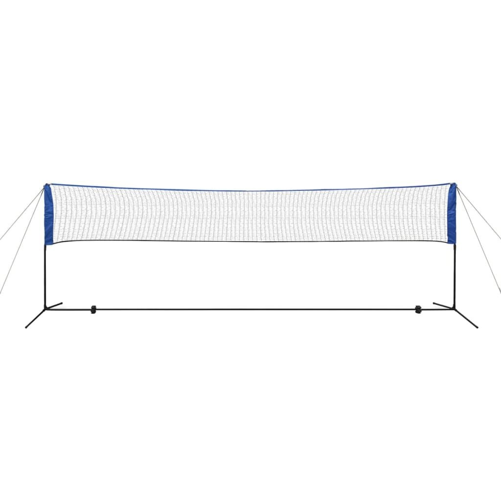vidaXL Badmintonnet Set 500cm + Shuttles - 35% Korting!