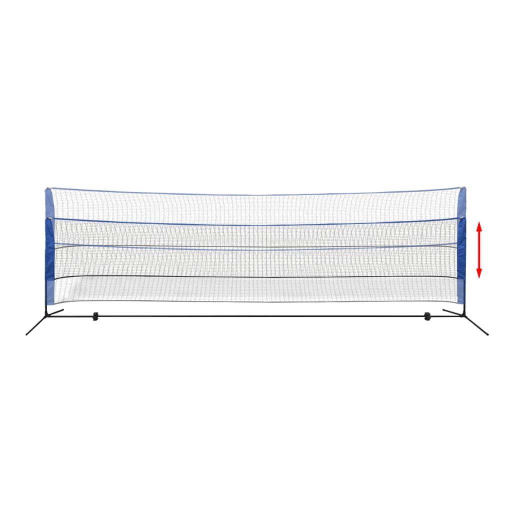vidaXL Badmintonnet Set 500cm + Shuttles - 35% Korting!