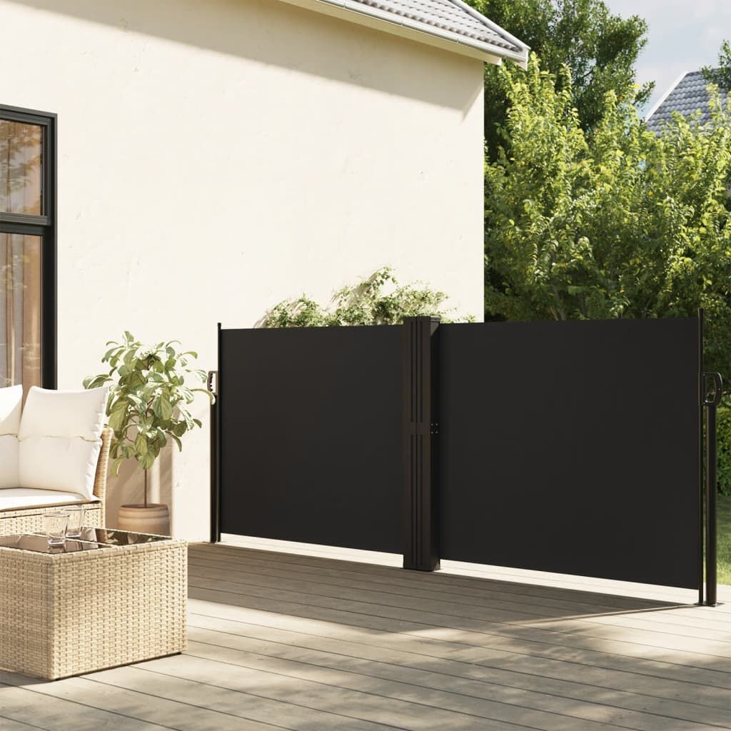 vidaXL Uittrekbaar Windscherm 100x600cm Zwart - 35% Korting!
