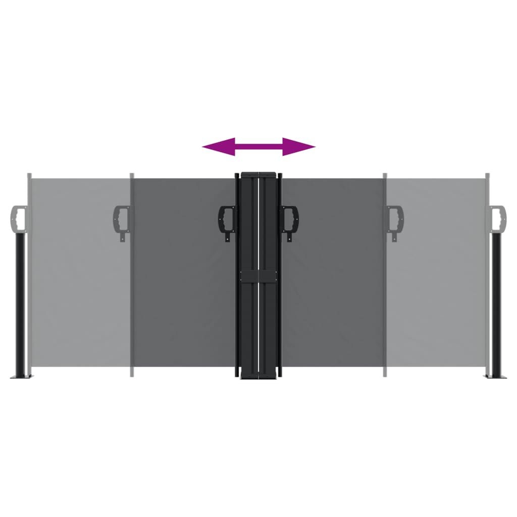 vidaXL Uittrekbaar Windscherm 100x600cm Zwart - 35% Korting!