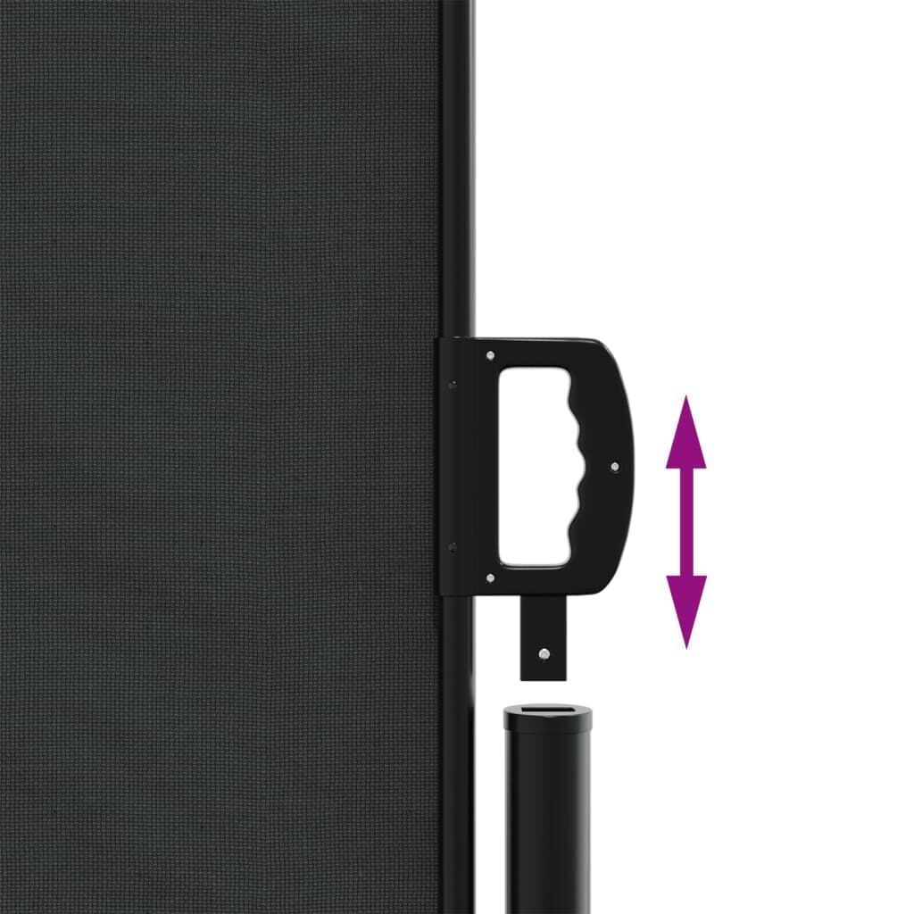 vidaXL Uittrekbaar Windscherm 100x600cm Zwart - 35% Korting!
