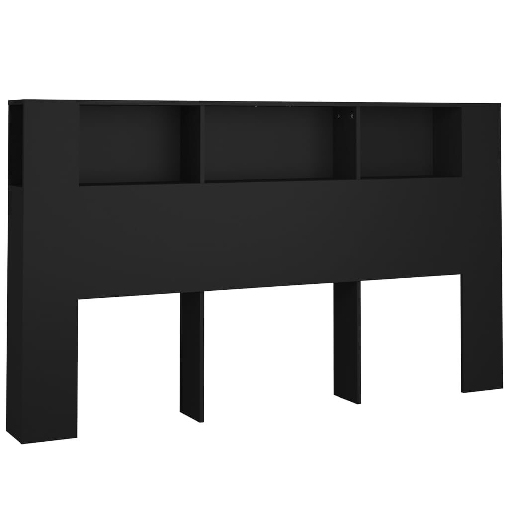 Hoofdbordkast Zwart 180cm - 35% Korting! Op=Op!