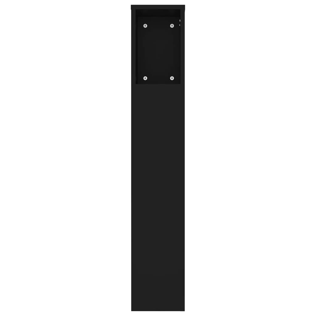 Hoofdbordkast Zwart 180cm - 35% Korting! Op=Op!