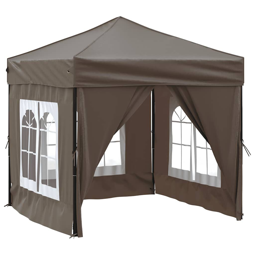 Partytent 2x2m Taupe - Inklapbaar! 45% Korting!