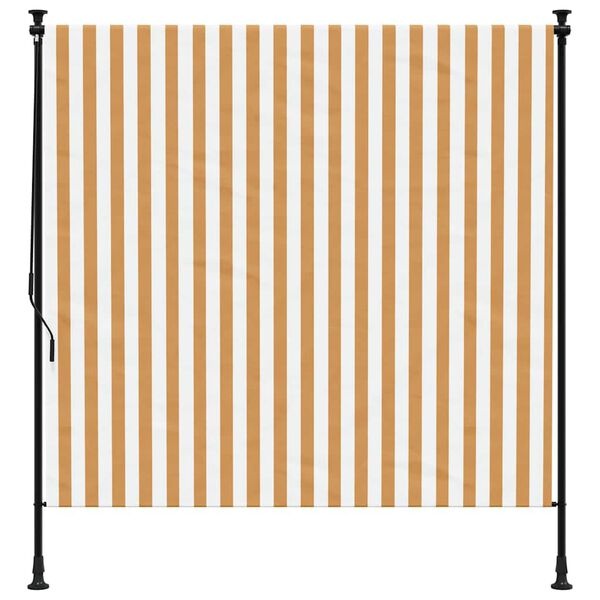 vidaXL Rolgordijn Buiten 150x270 Oranje/Wit - 35% Korting!