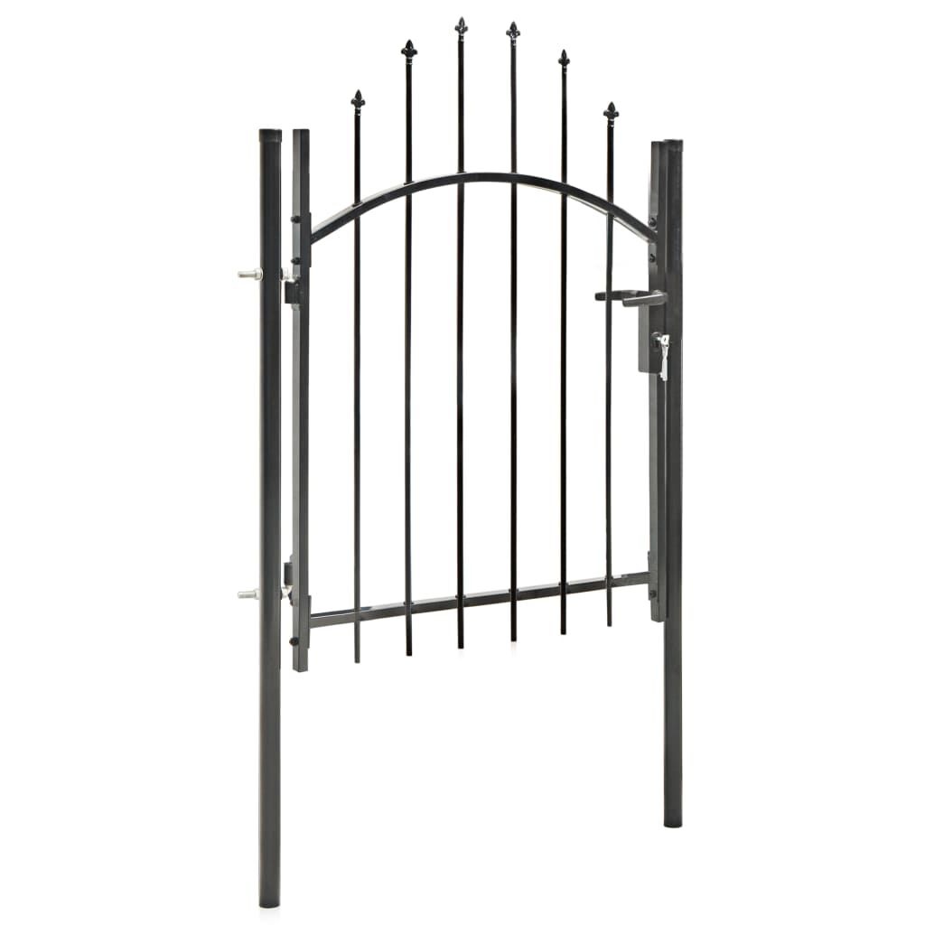 vidaXL Poort 1x1,5m Zwart Staal - 35% Korting!