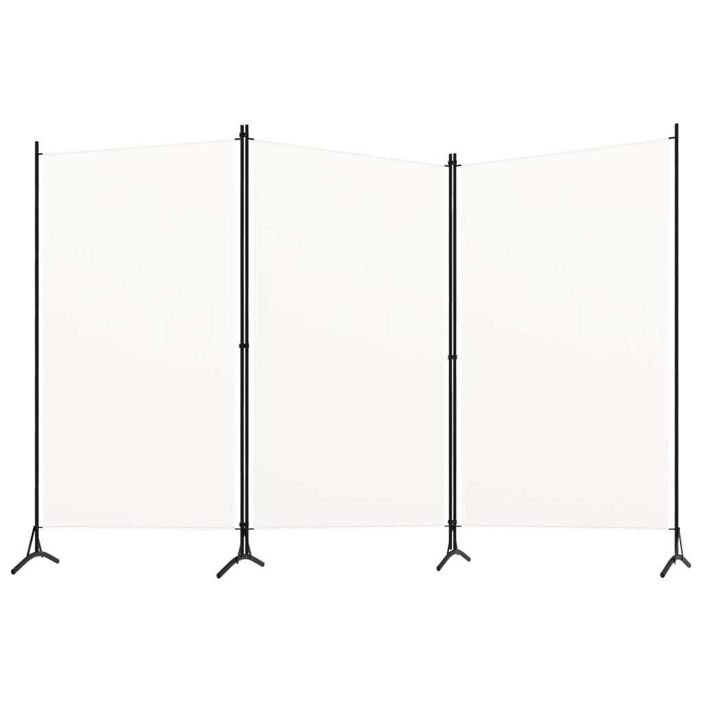Kamerscherm 3-Panelen Wit 260x180cm - 35% Korting!