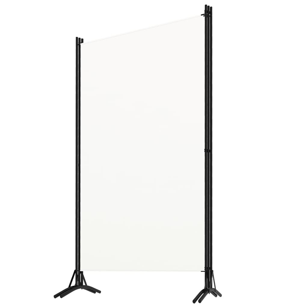 Kamerscherm 3-Panelen Wit 260x180cm - 35% Korting!