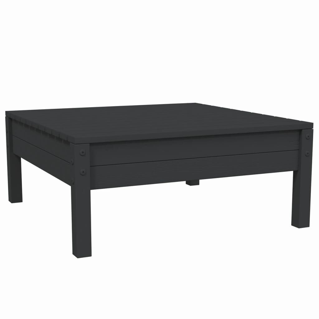 VidaXL Loungeset Grenenhout Zwart - 55% Korting!
