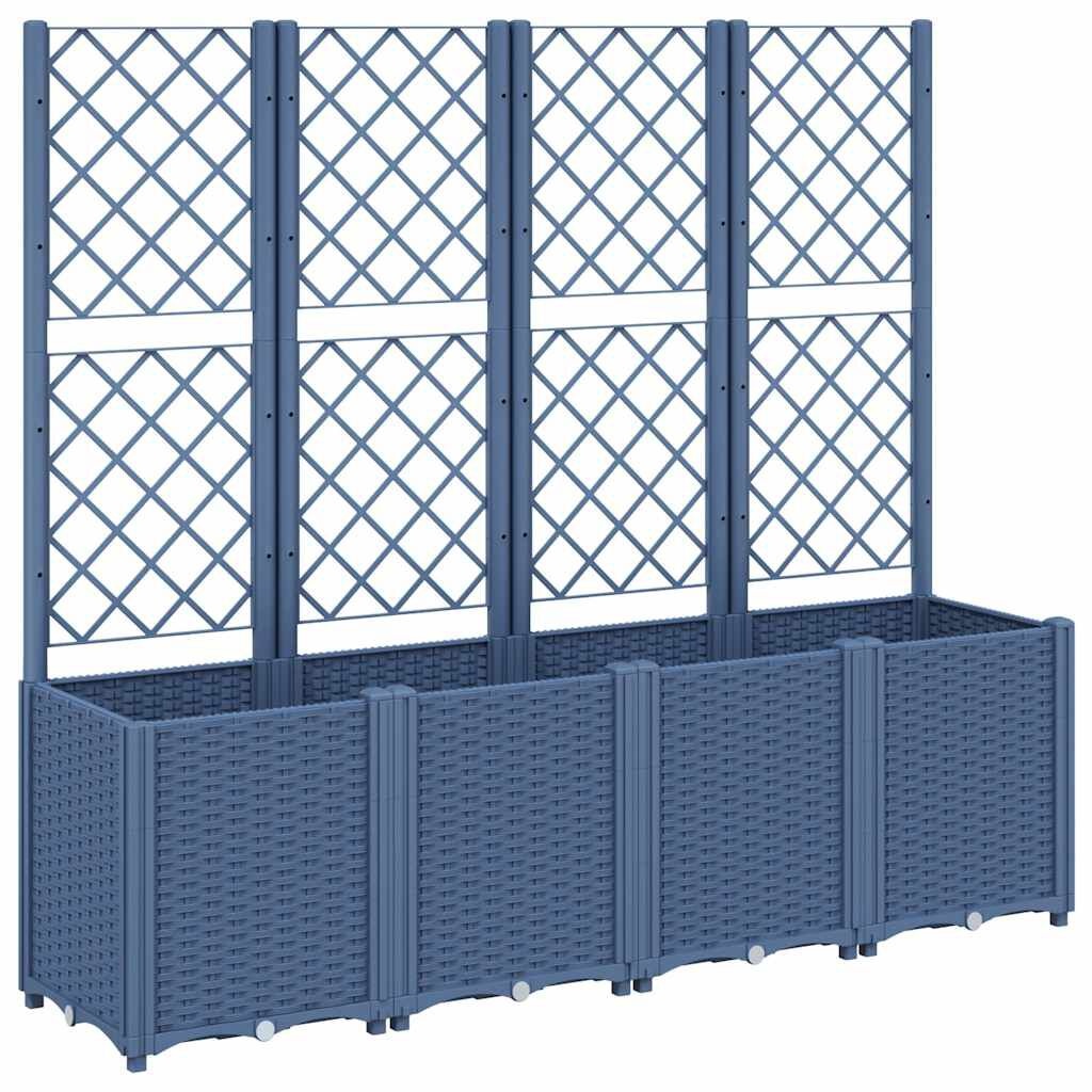 VidaXL Plantenbak met Latwerk Grijs - 45% Korting!