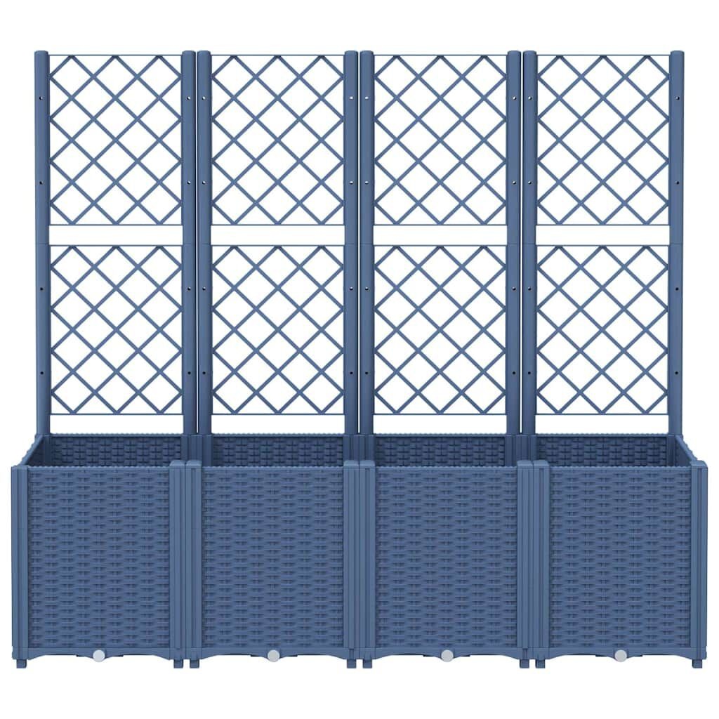 VidaXL Plantenbak met Latwerk Grijs - 45% Korting!