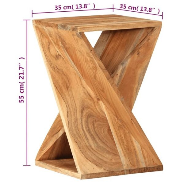 vidaXL Acacia Bijzettafel 35% Korting! Zo Goed Als Nieuw!