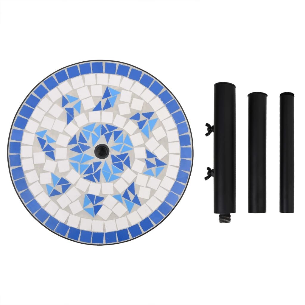 Parasolvoet Blauw/Wit 12kg - 35% Korting!