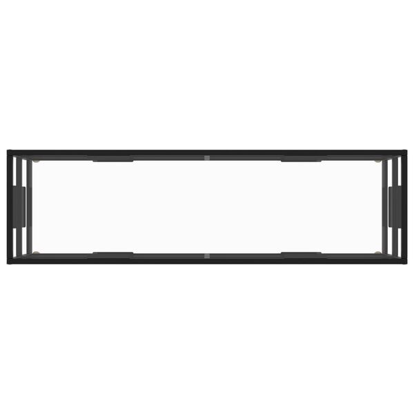 vidaXL TV-Meubel Zwart Glas 140cm - 35% Korting!