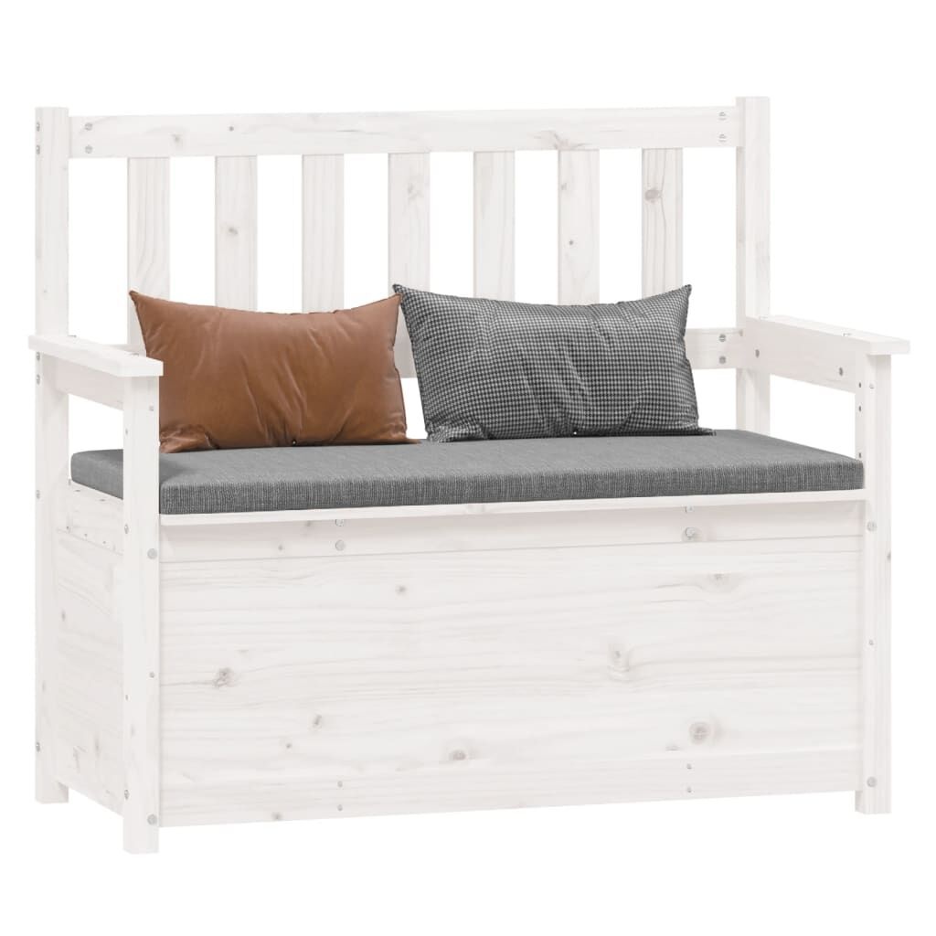 VidaXL Bankje Grenenhout Wit - 35% Korting!