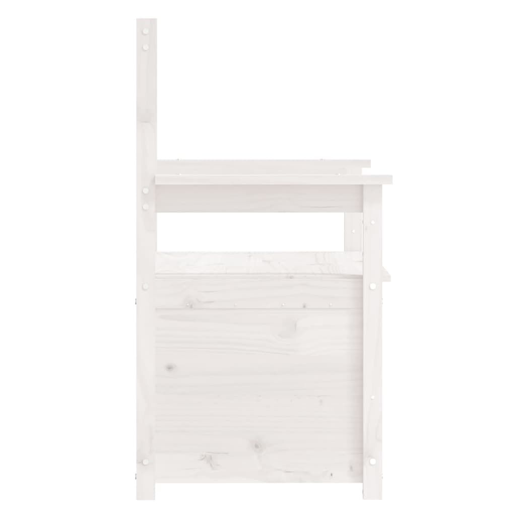VidaXL Bankje Grenenhout Wit - 35% Korting!