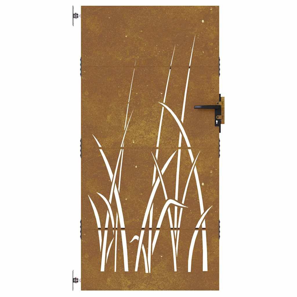 vidaXL Cortenstaal Poort 85x175cm Grasdesign -35%
