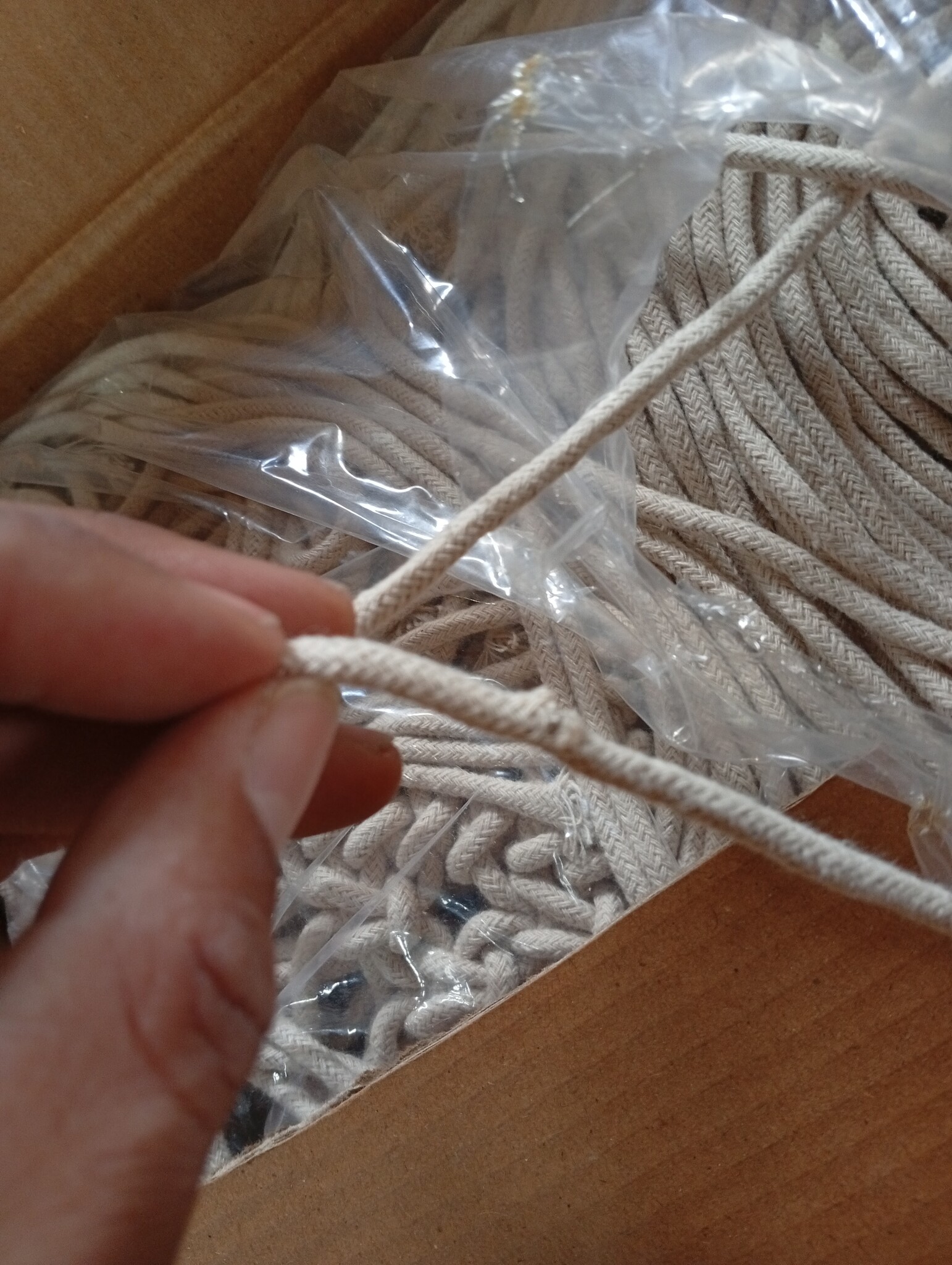Macramé Gordijn 140x240 cm - Crème - 55% Korting! (Defect)