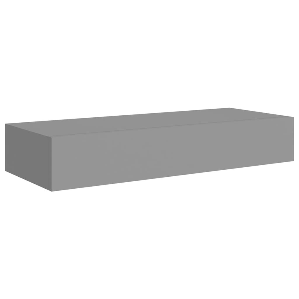 Wandschap met Lade Grijs 60cm - 35% Korting!