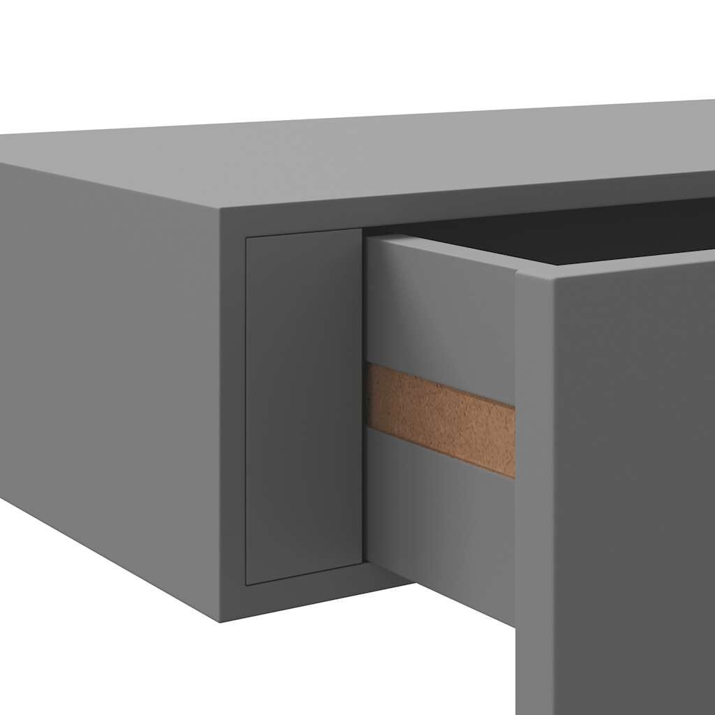 Wandschap met Lade Grijs 60cm - 35% Korting!