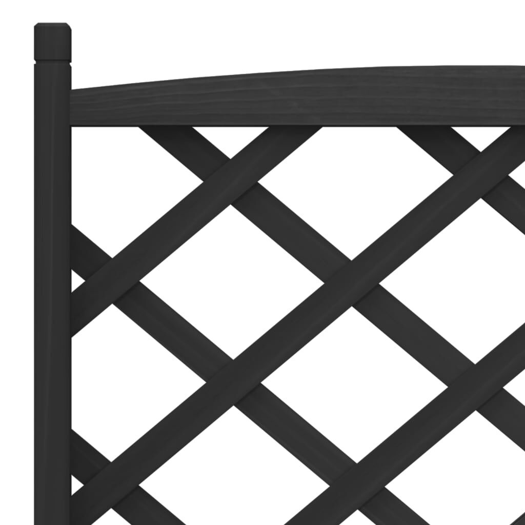 VidaXL Plantenbak met Latwerk Zwart - 35% Korting!
