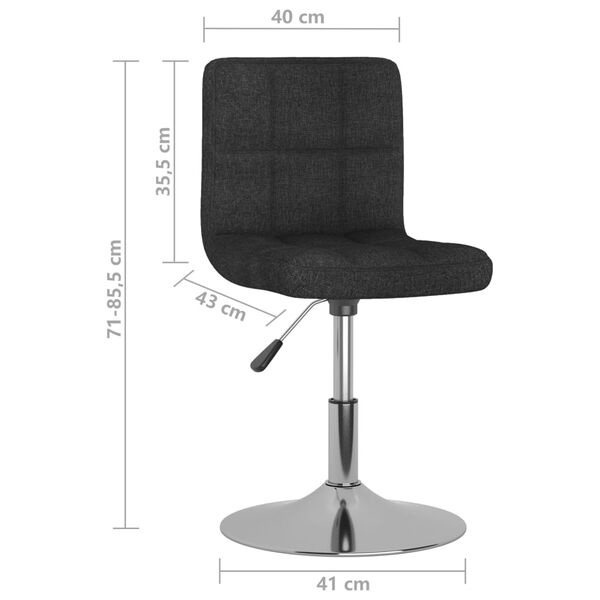 vidaXL Eetkamerstoelen (4x) Zwart - 35% Korting!