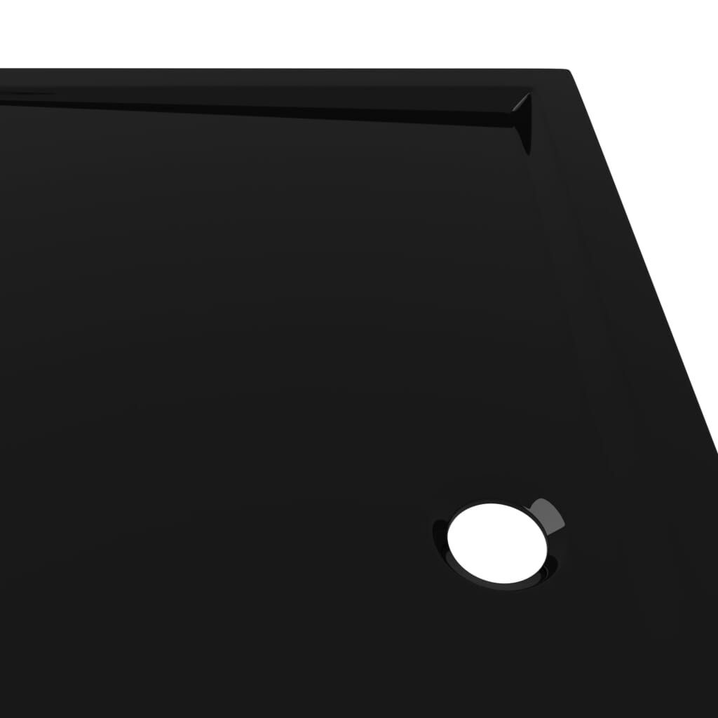 vidaXL Douchebak 80x90cm Zwart - 35% Korting!