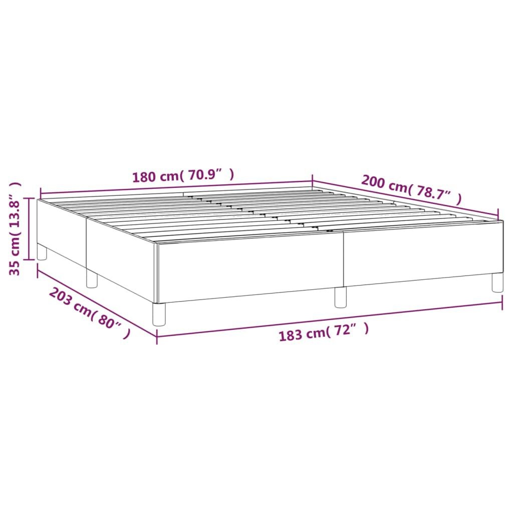 vidaXL Bedframe 180x200 Lichtgrijs - 35% Korting!