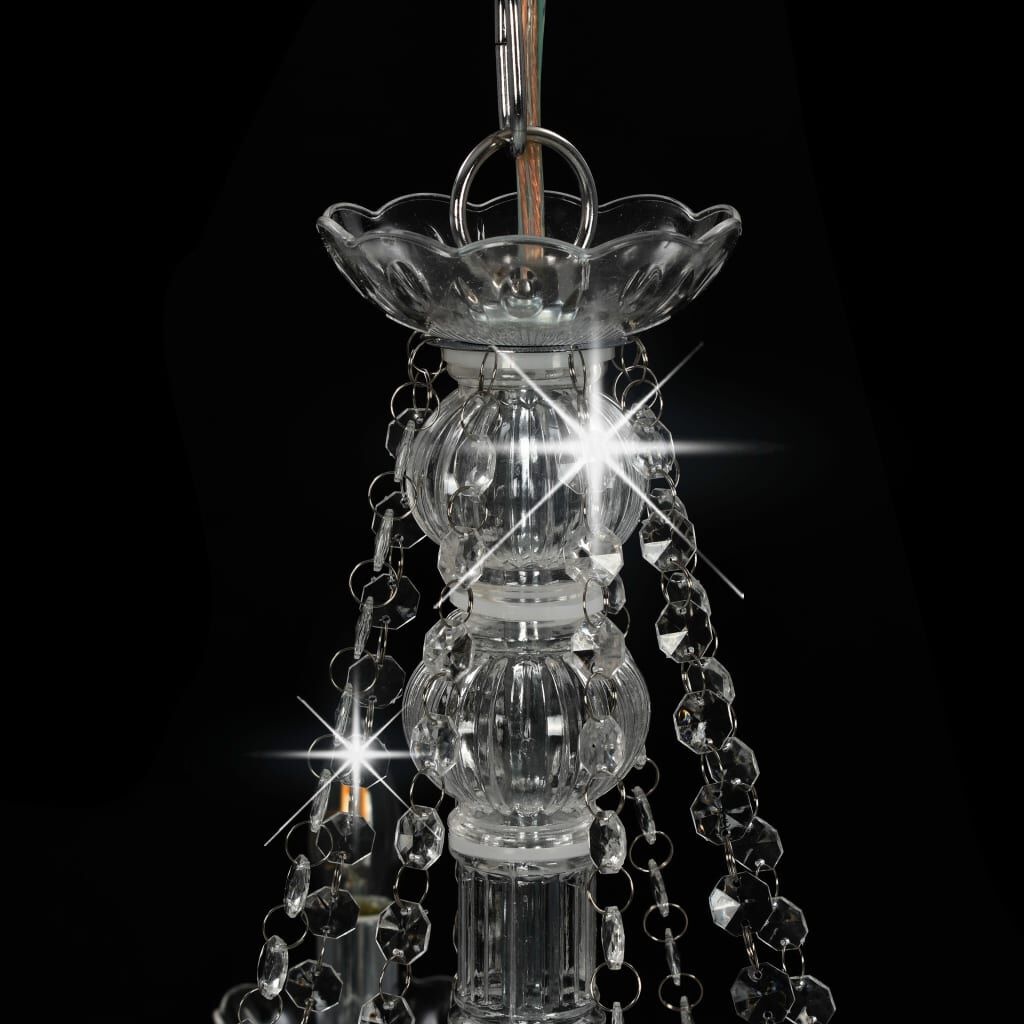 Kroonluchter Kristal Zilver 8xE14 - 35% Korting!