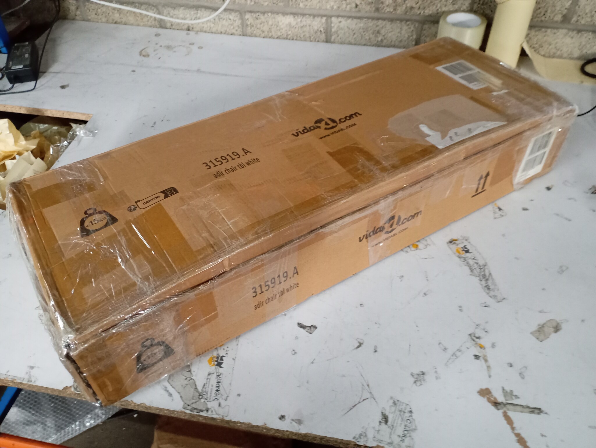Adirondack Tuinstoel + Tafel Wit - 60% Korting!