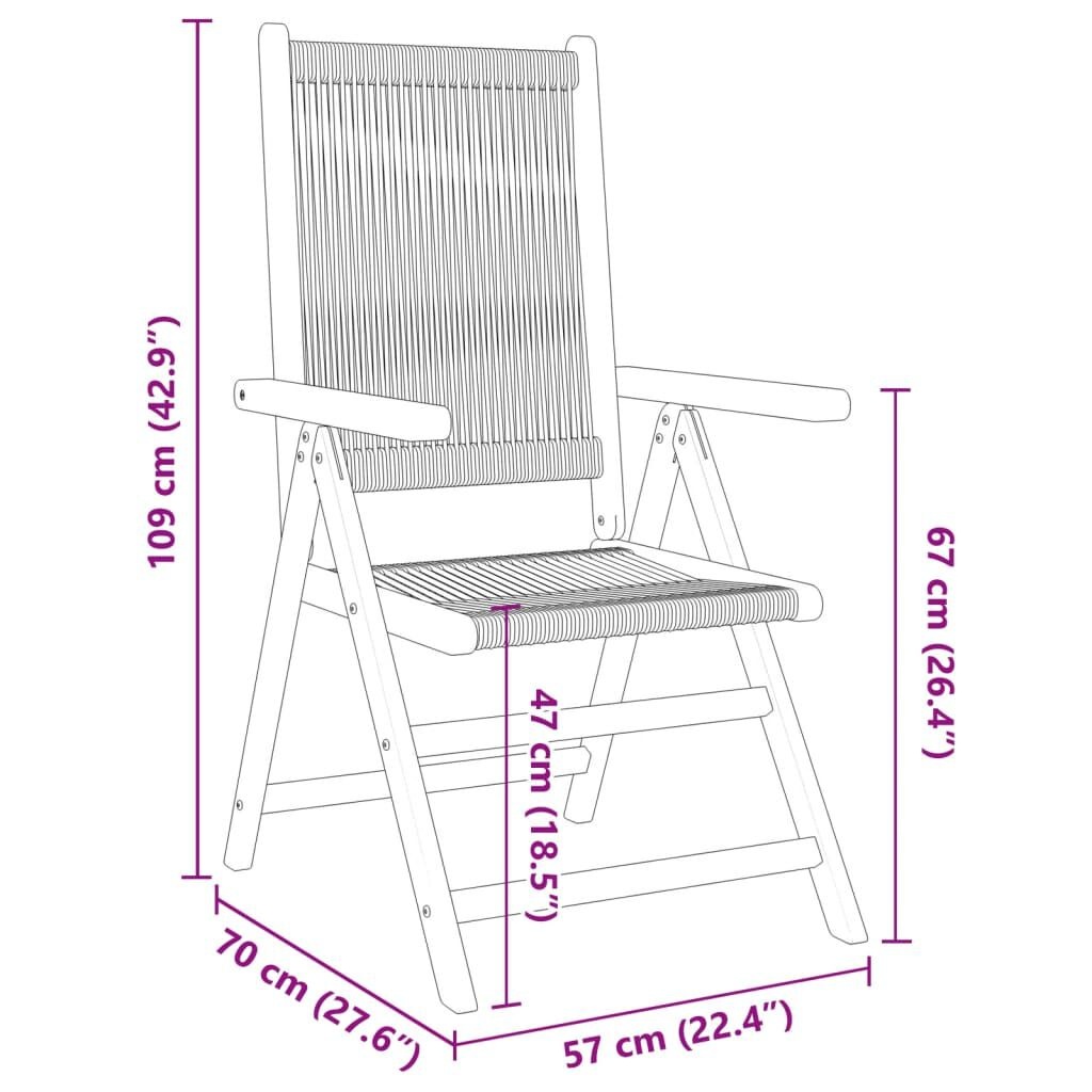VidaXL Tuinstoelen (4 st) Acaciahout Beige - 35% Korting!
