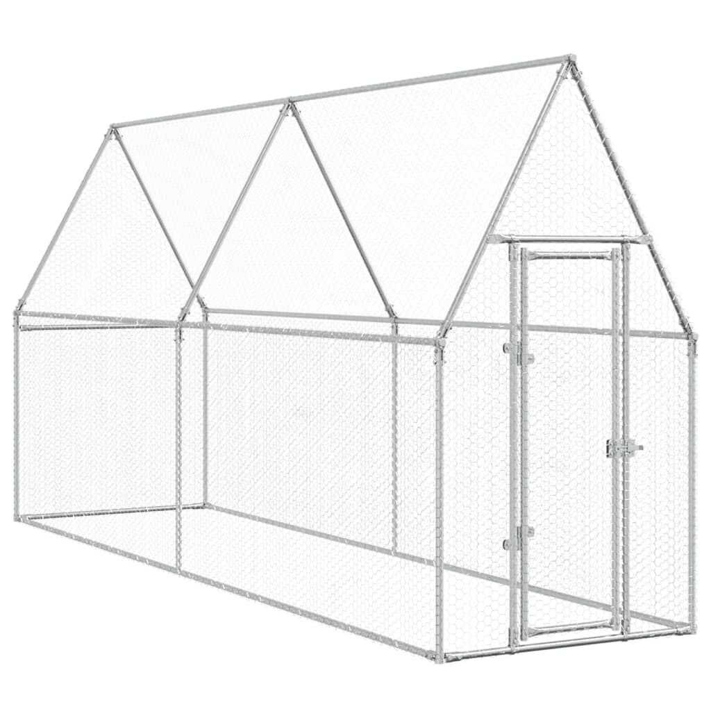 Kippenhok 400cm - 35% Korting! Gegalvaniseerd Staal