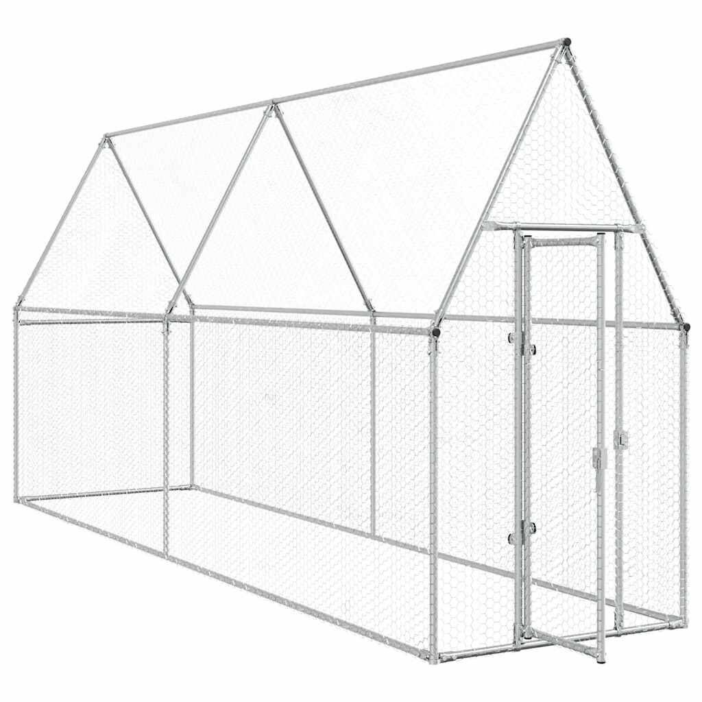 Kippenhok 400cm - 35% Korting! Gegalvaniseerd Staal