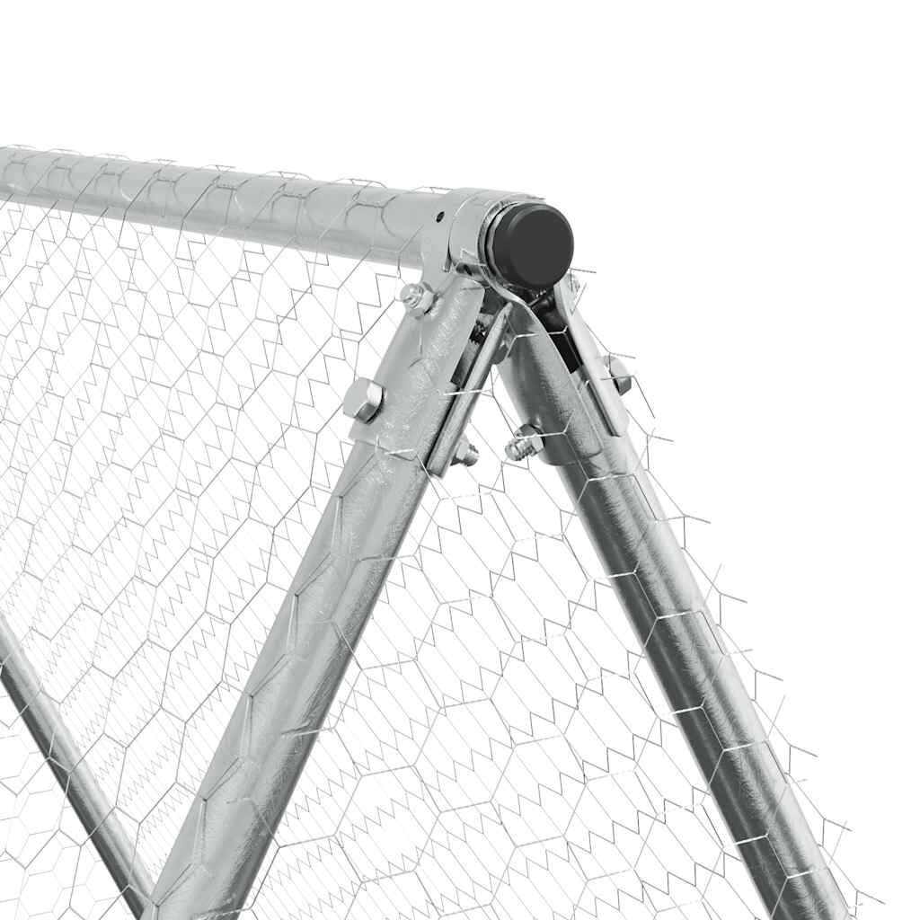 Kippenhok 400cm - 35% Korting! Gegalvaniseerd Staal