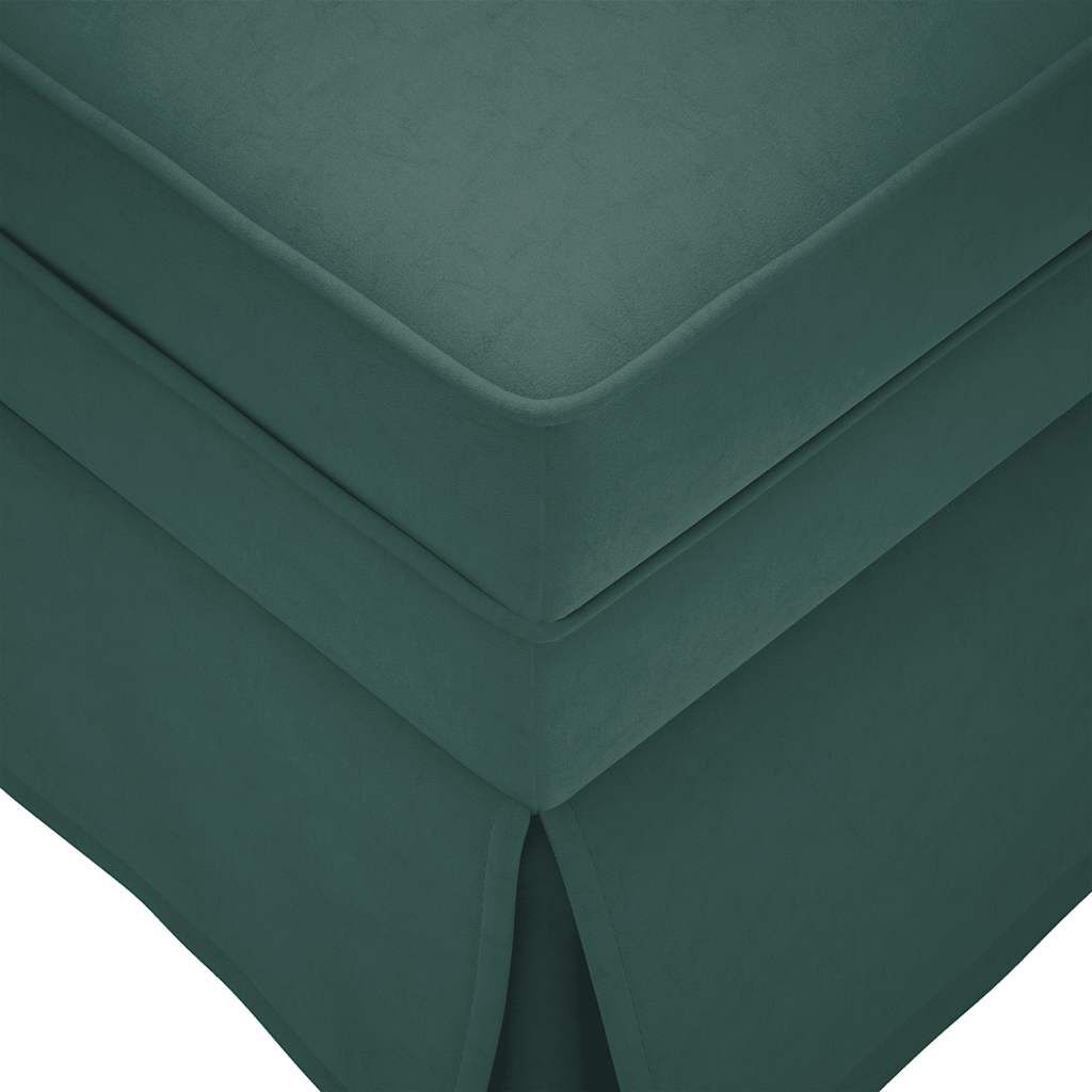 Chaise Longue Donkergroen Fluweel + Bolster -35% Korting!
