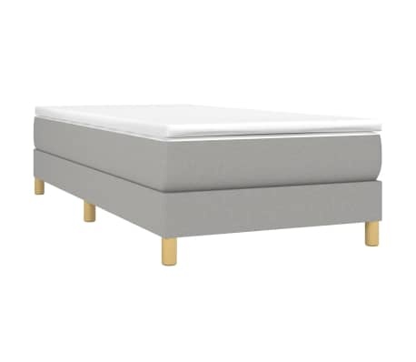 vidaXL Bedframe 90x190 Lichtgrijs - ZONDER MATRAS - 35% Korting!