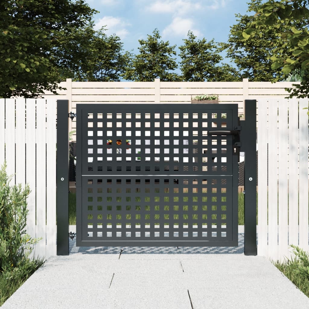 vidaXL Poort Antraciet 105x125cm - 60% Korting!