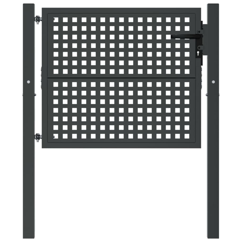 vidaXL Poort Antraciet 105x125cm - 60% Korting!