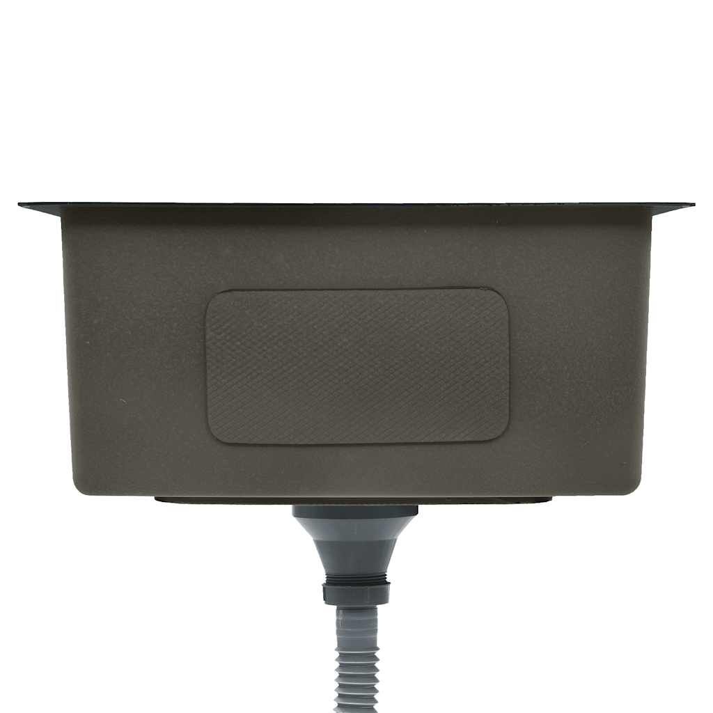 vidaXL Handgemaakte Zwarte RVS Gootsteen - 35% Korting!