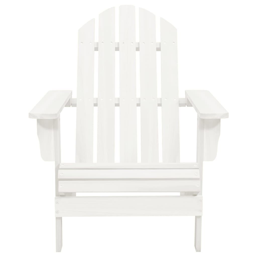 Adirondack Tuinstoel + Tafel Vurenhout Wit -35% Korting!