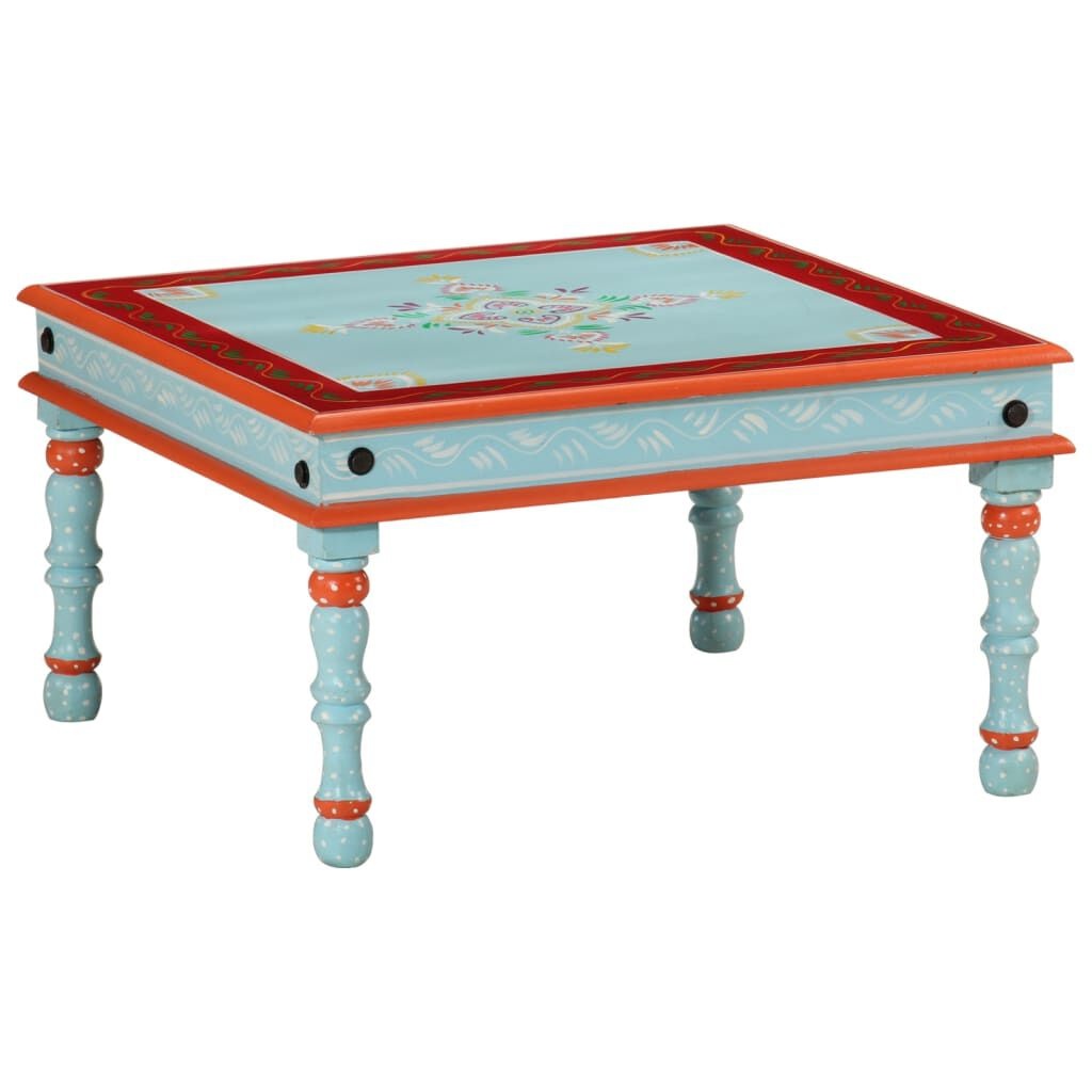 Salontafel Massief Mangohout Blauw Handgeschilderd - 35% Korting!