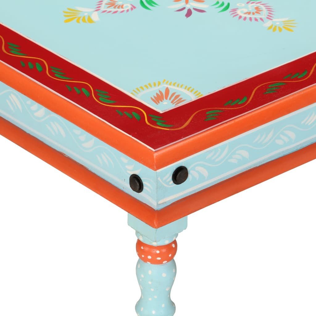 Salontafel Massief Mangohout Blauw Handgeschilderd - 35% Korting!
