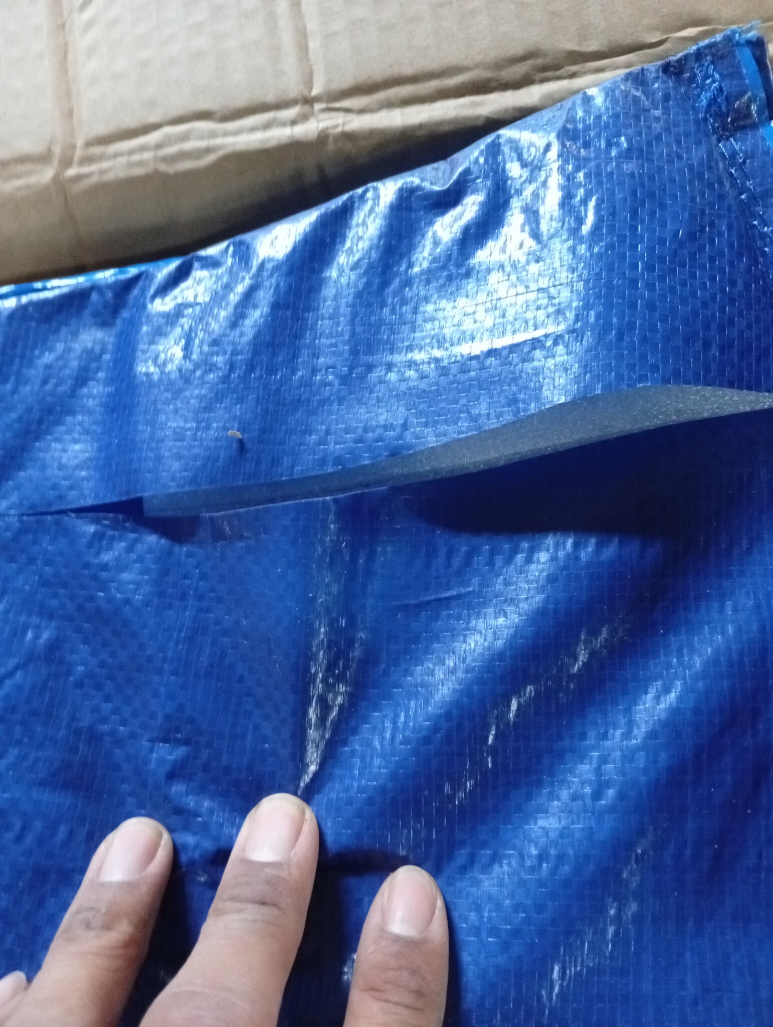 Trampoline Randkussen 366cm - Blauw - 50% Korting! (Beschadigd)