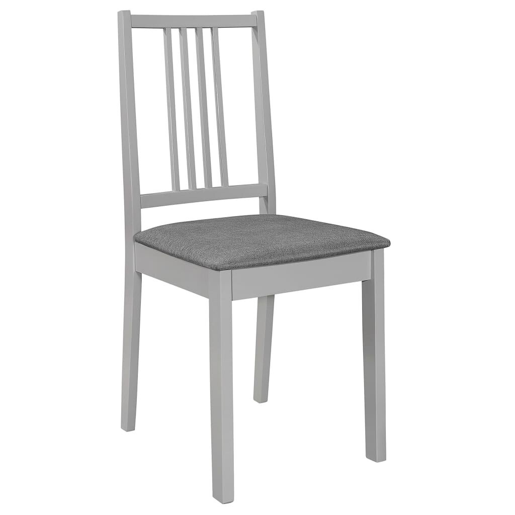 vidaXL Eetkamerstoelen (4 st) Grijs Hout -35% Korting!