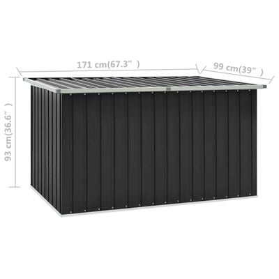 vidaXL Tuinbox Antraciet 171x99x93cm - 35% Korting!