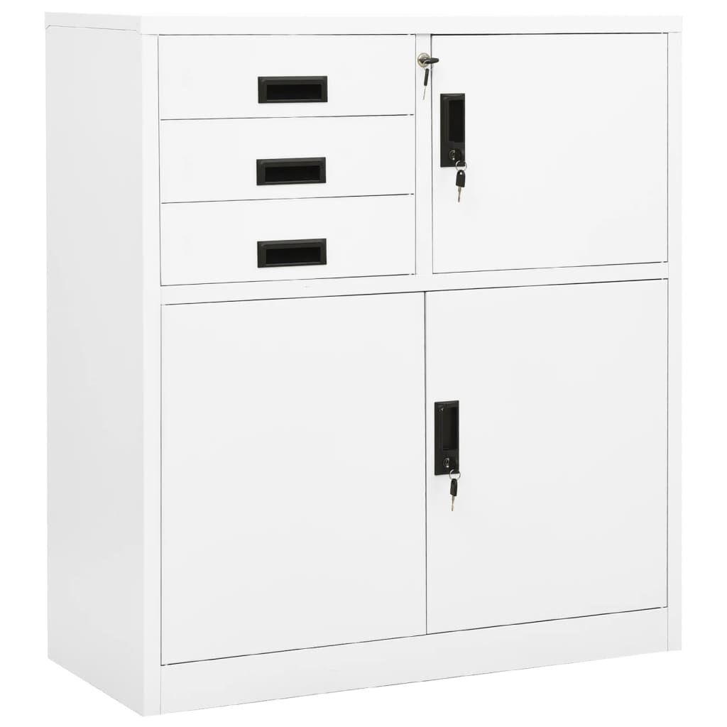 vidaXL Kantoorkast Wit 90x40x102cm - 50% Korting! Deukjes