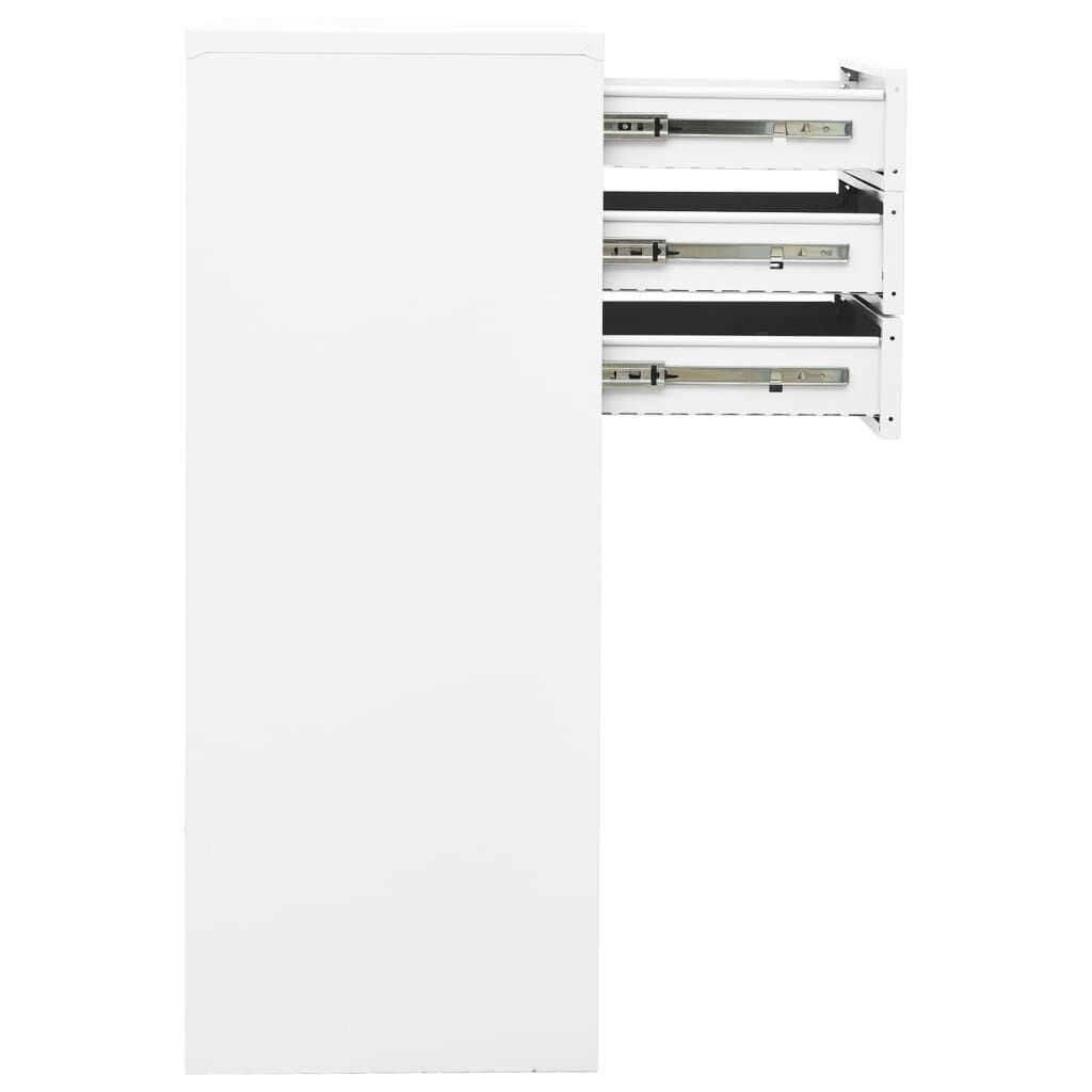 vidaXL Kantoorkast Wit 90x40x102cm - 50% Korting! Deukjes