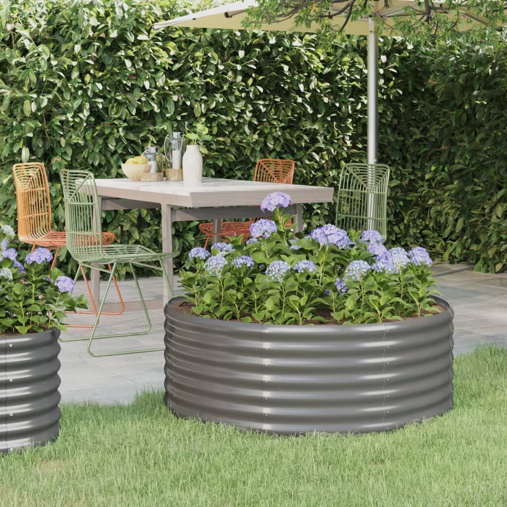 VidaXL Plantenbak Grijs 100x100x36cm - 35% Korting!