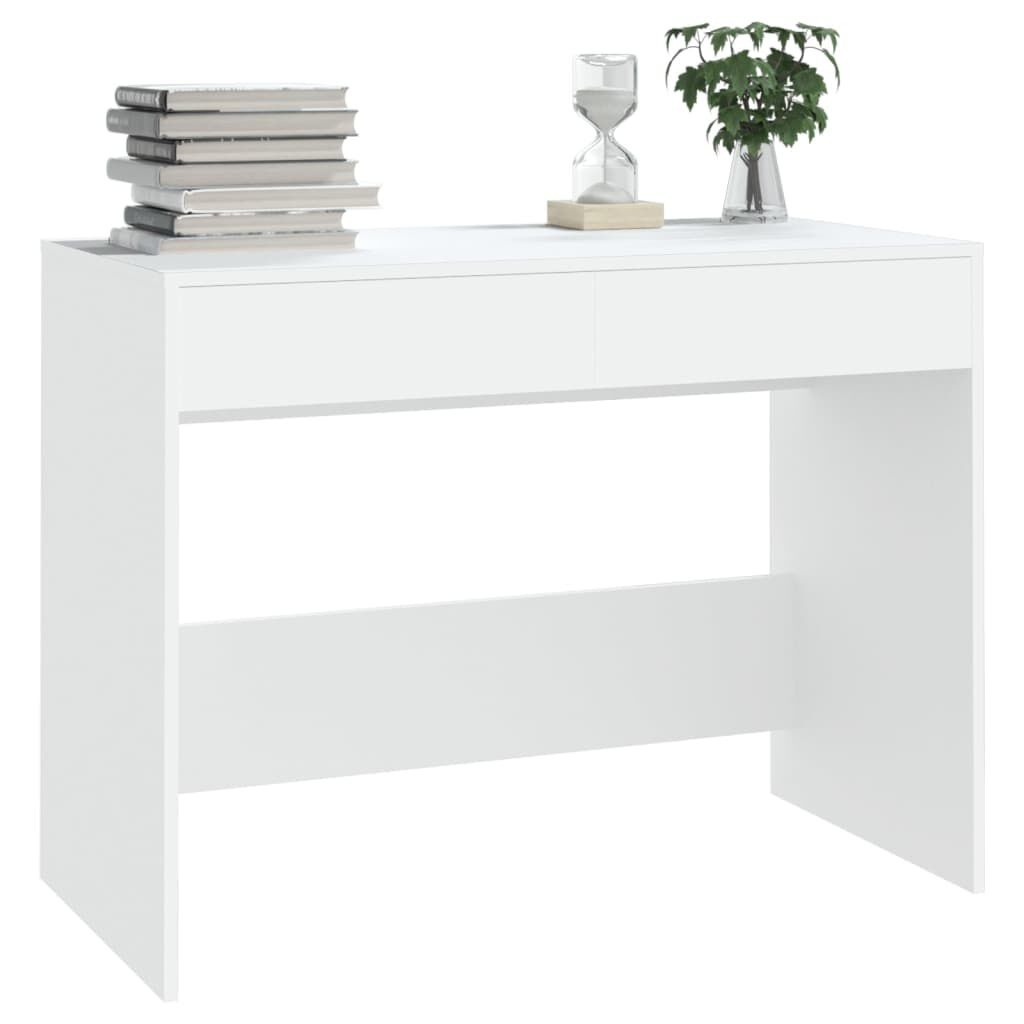 vidaXL Bureau Wit 101cm - Zo Goed Als Nieuw! 35% Korting