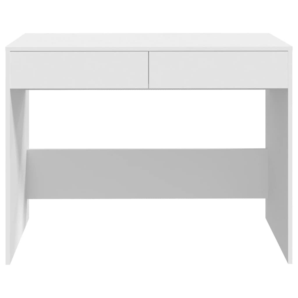 vidaXL Bureau Wit 101cm - Zo Goed Als Nieuw! 35% Korting